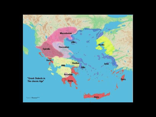 Doric Greek language of ancient Greece