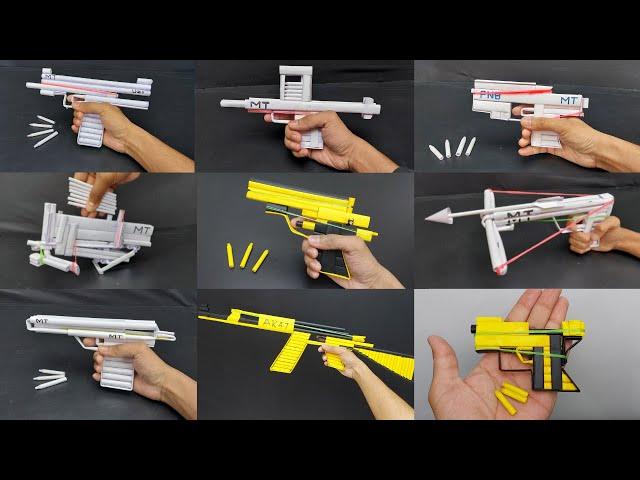 My All Paper Guns That Shoots Paper Bullets | How To Make Paper Guns Easy Tutorials | Mad Times