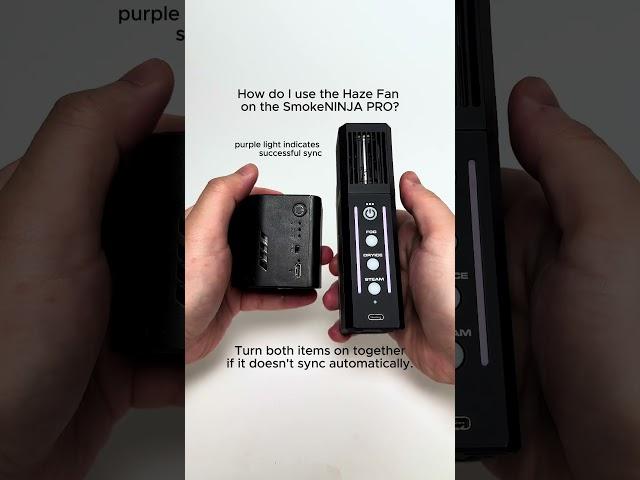  How do I use the Haze Fan Nozzle on the SmokeNINJA PRO?