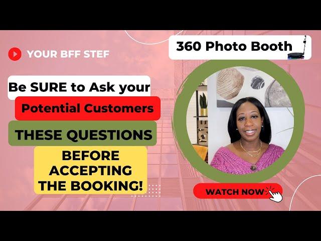 Ask These Questions BEFORE Booking Your 360 Photo Booth!!!