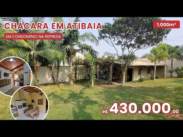 CHÁCARA EM ATIBAIA DENTRO DE CONDOMINIO COM ACESSO PARA REPRESA QUE ACEITA FINANCIAMENTO BANCARIO