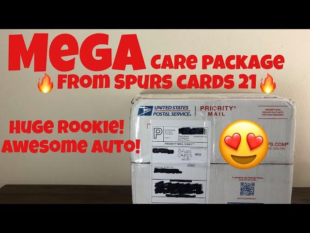 Thursday Thank You!  MASSIVE CARE PACKAGE from Eddie @Spurs Cards 21 