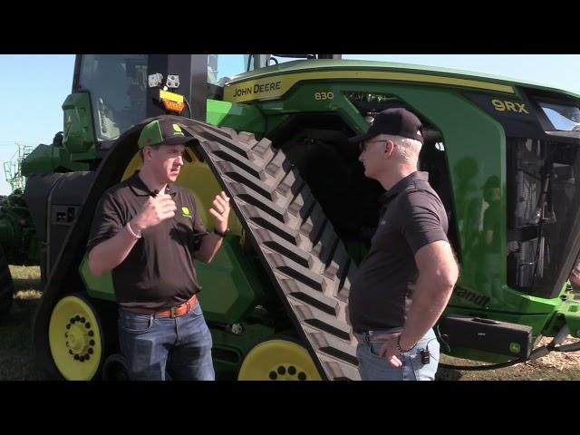 Scott Garvey and the John Deere 9RX 830 at Ag in Motion 2024 #aim24