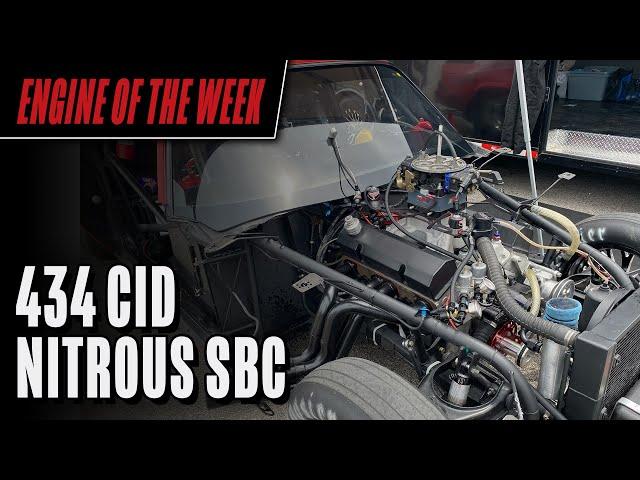 Nitrous-Powered 434 cid Small Block Chevy Engine