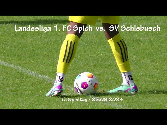 Fussball Landesliga 1. FC Spich  vs.  SV Schlebusch