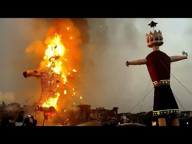 The Dussehra Event by burning the effigy of Ravana during Sunset..#dusshera2023 #jaishreeram #