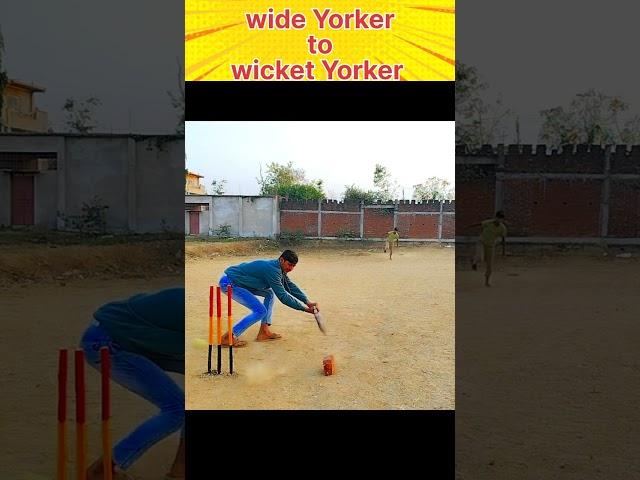 Clean Bowled || wide yorker to perfect wicket yorker @cricketcardio