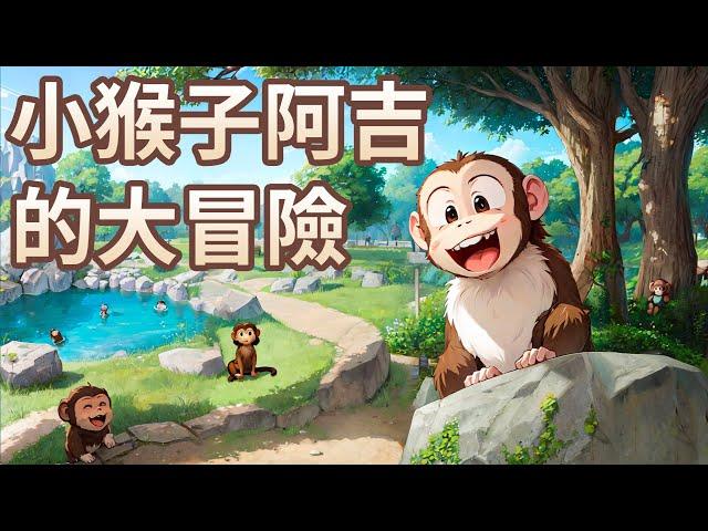 【 佳佳老師說故事 】EP138《 小猴子阿吉的大冒險 》｜兒童故事繪本｜幼兒睡前故事