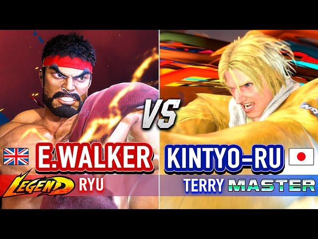 SF6  ENDING WALKER (Ryu) vs KINTYO-RU (Terry)  Street Fighter 6 High Level Gameplay