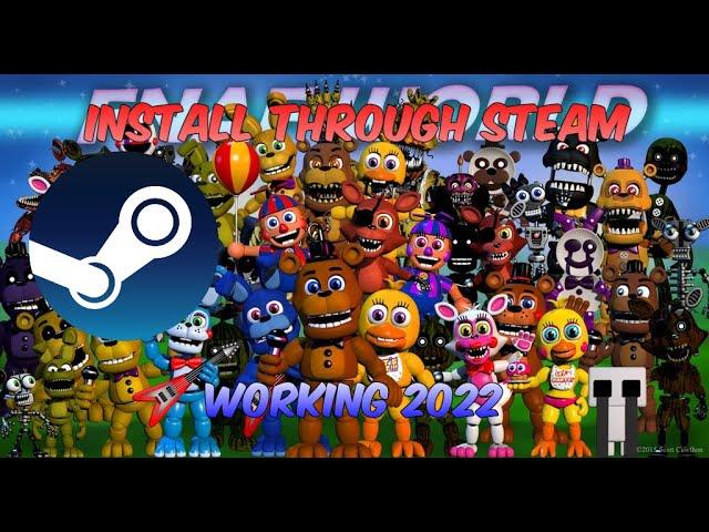 How to install Fnaf World through steam (Working 2023)