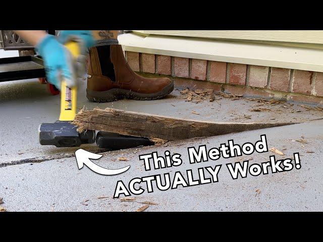 How to Remove Wood Expansion Joints in Concrete Slabs