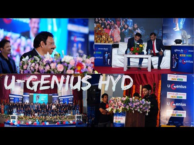 Glimpse of U-Genius Event in Hyderabad #iit #hyderabad #ips #ubi #bank