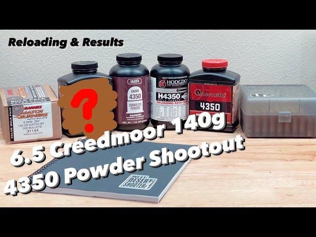 4350 Powder Shootout! 4 Rifle Powders Compared! 6.5 Creedmoor, 140g BTHP