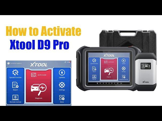 How to Activate Xtool D9 Pro obdii365