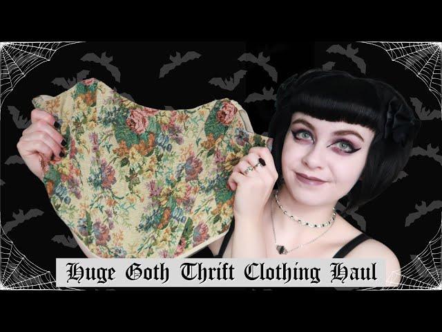 GOTH THRIFT HAUL & TRY ON | Gothic Clothing | Altar'd State, Burlington & Goodwill