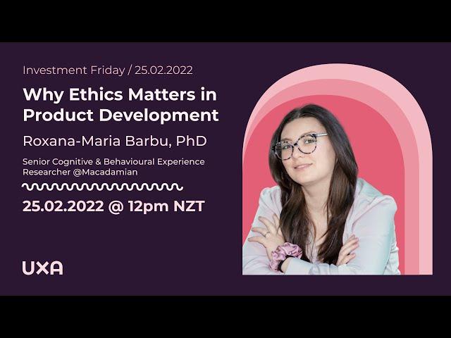 Investment Fridays / Why Ethics Matters in Product Development