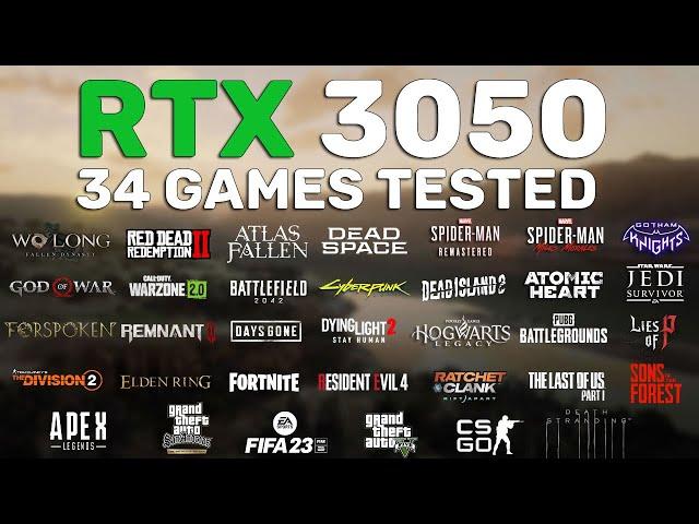 RTX 3050 Test in 34 Games in 2023