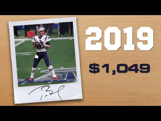 Tom Brady's autograph prices are higher than ever