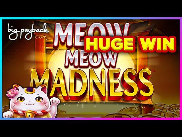 HUGE WIN! Meow Meow Madness Slot - SHOCKING MULTIPLIERS!