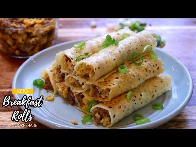 Easy Keto Breakfast Roll Ups