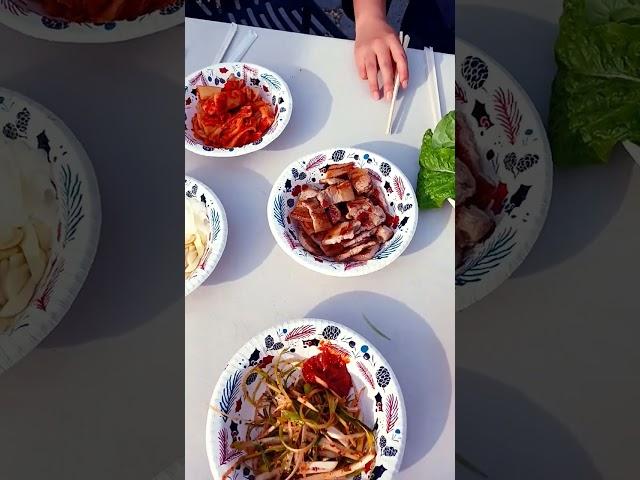진정한 야외파티 #바베큐파티 #고기파티 #가든파티