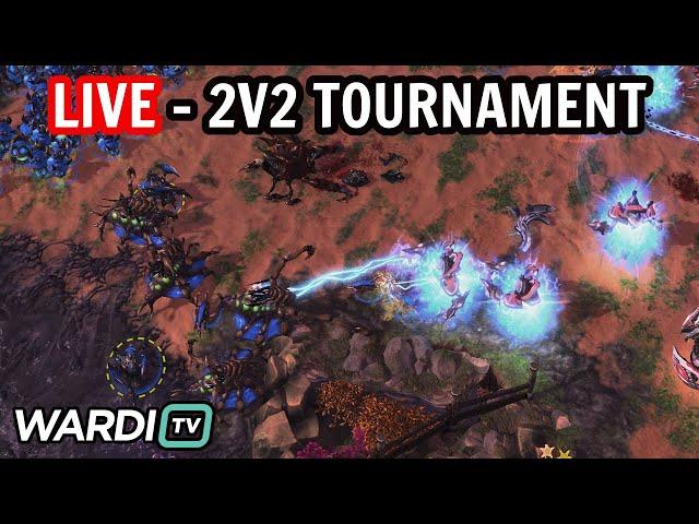 LIVE : WARDITV 2V2 TOURNAMENT! [STARCRAFT 2]