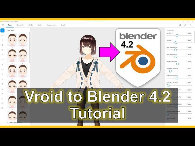 Vroid Studio to Blender 4.2 | VRM Pipeline Tutorial #vroid #blender #vrm