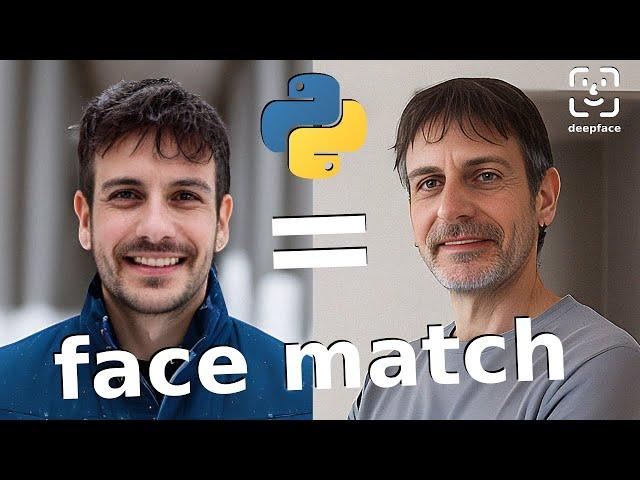 Face recognition and face matching with Python and DeepFace | Facial analysis | Computer vision