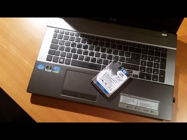 Festplatte SSD Einbau in ACER V3-771G - FullHD 1080P