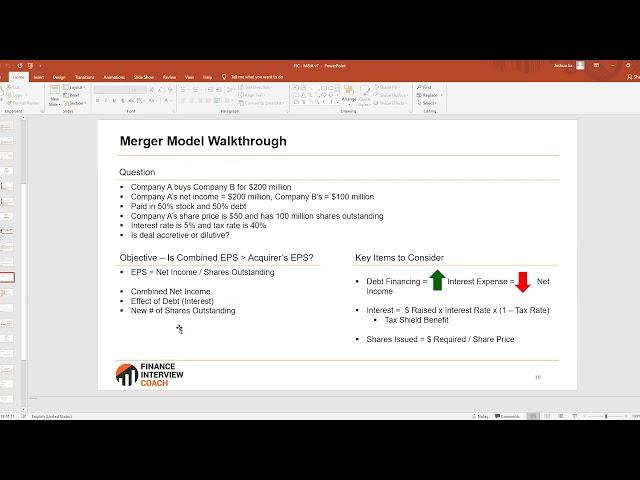 Investment Banking Interview Prep - UCLA Lecture - Mergers and Acquisitions (M&A) - Part 3 of 4