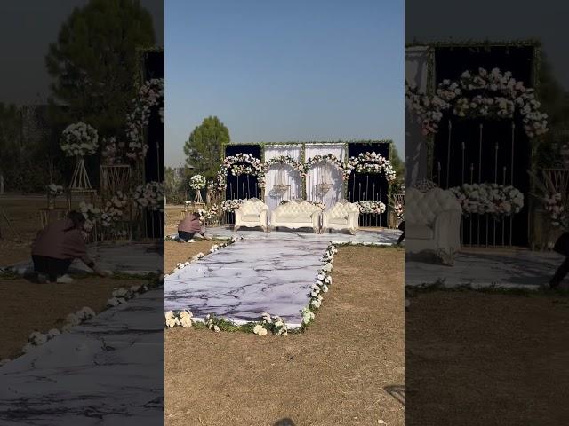 Low-budget wedding stage￼ decoration  #wedding #shorts #eventmanagement #trending #activities