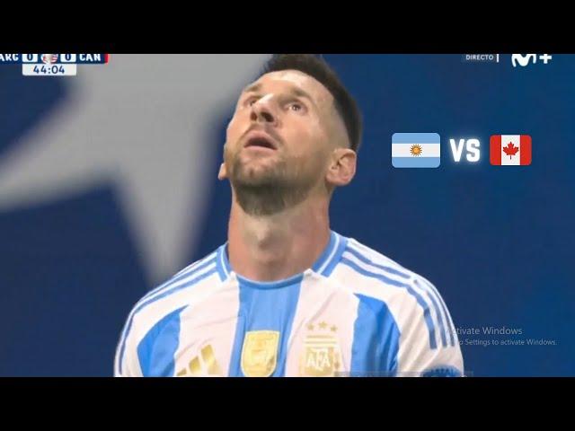 Argentina vs Canada  | Messi Skills & Match Highlights | Copa America