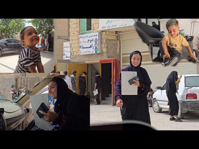 Narges Tries to Pass Her Driving Test & Gives Haircuts to Hossein & Hasti ️ | A Real Village Day!