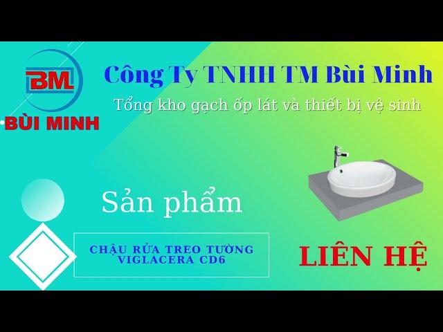 Chậu rửa âm bàn Viglacera CD6 - Thiết bị vệ sinh Bùi Minh