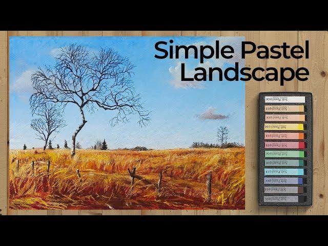 Pastel Drawing Lesson - Simple Landscape