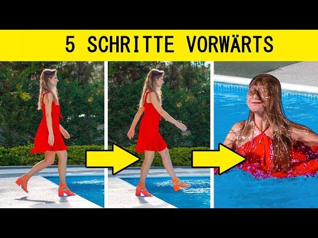 5-SCHRITTE-VORWÄRTS-CHALLENGE! || Lustige Streiche und seltsame Situationen mit 123 GO! CHALLENGE