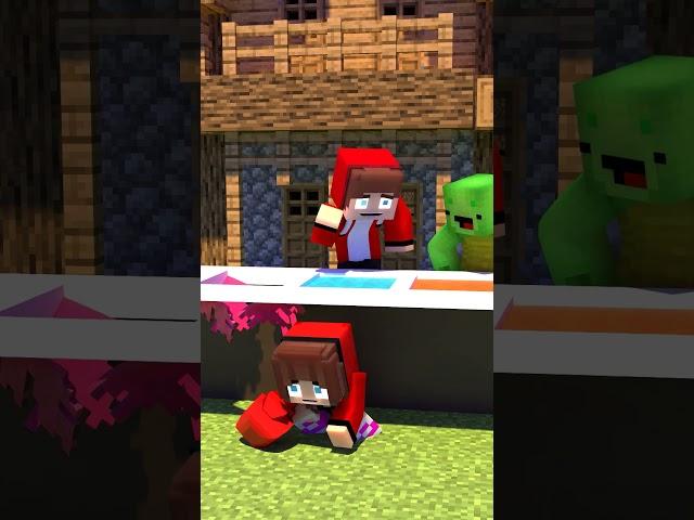 JJ and Mikey Punch Challenge - Maizen Minecraft Animation