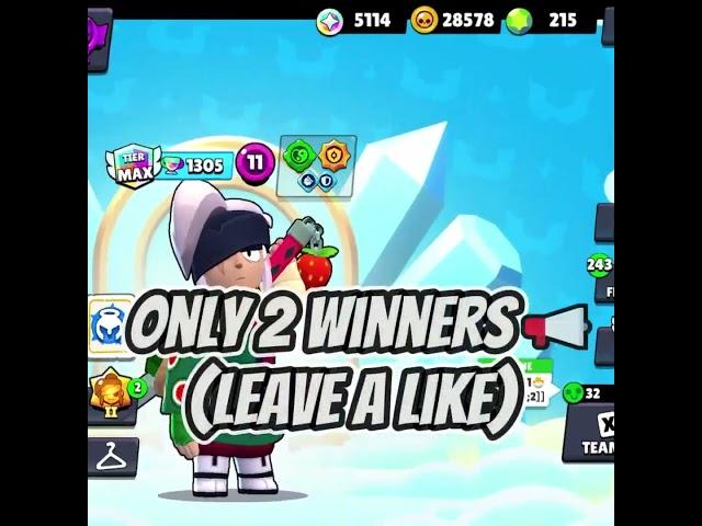 880 GEMS GIVEAWAY !! JOIN QUICKLY `Brawl Stars #shorts