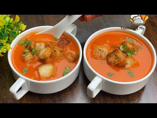 Tomato Soup Recipe | सर्दियों का टमाटर सूप | Restaurant Style | Healthy Morning Soup for winters