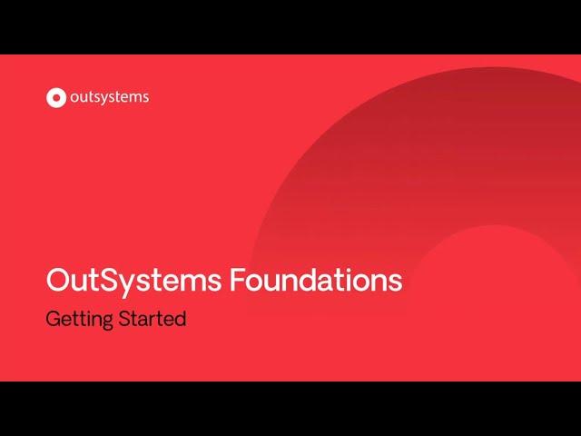Getting started with OutSystems