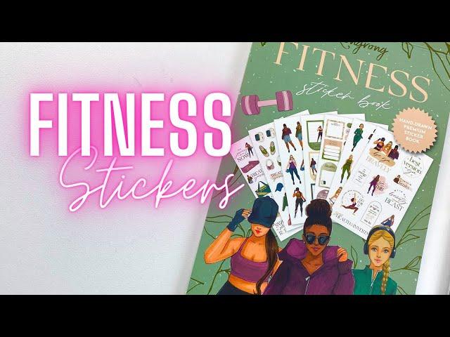 Black Friday! Rongrong Fitness Sticker Book Flip Through