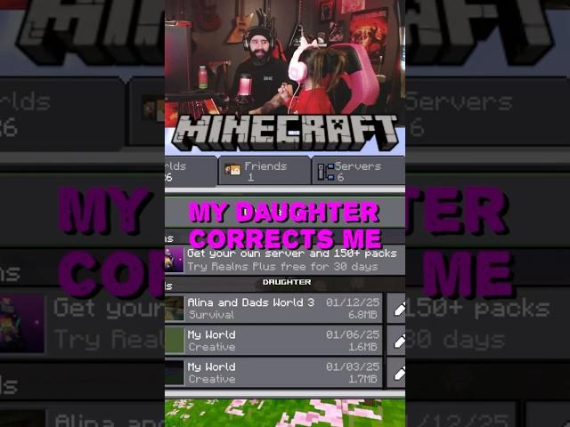 She’s better than me!!  #minecraft #gaming #gamers #family #fatherdaughter #gamingcommunity