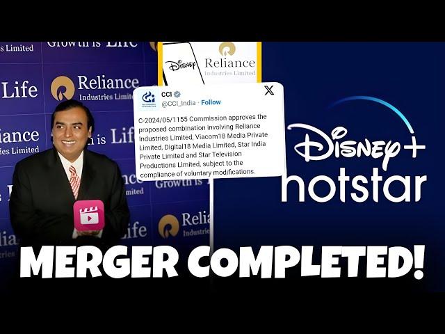 Disney-Reliance Merger Completed: CCI Approved $8.5 Billion Merger, Disney+Hotstar, JioCinema