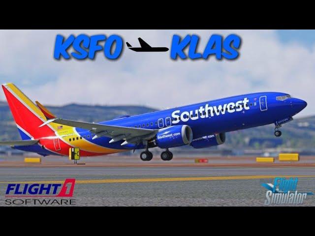 MSFS live | Southwest Airlines | IFly 737 Max 8 | San Francisco (KSFO)  Las Vegas (KLAS) #msfs2020