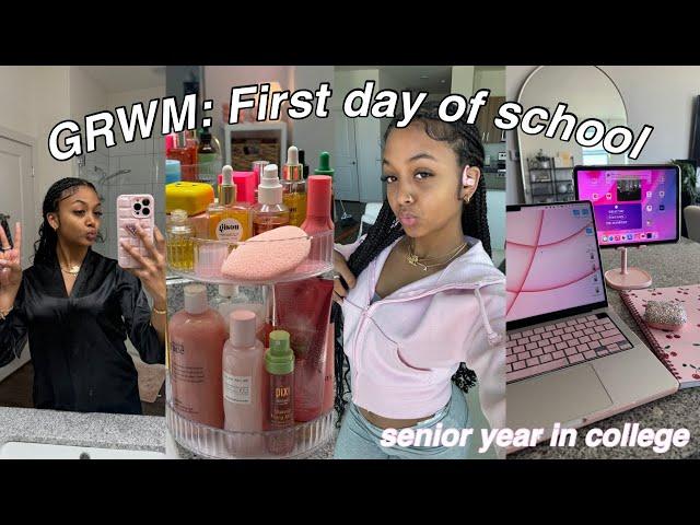 GRWM First Day of School Vlog | day in the life of a college senior | LexiVee