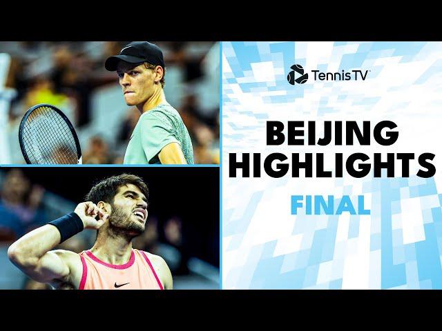 Jannik Sinner vs Carlos Alcaraz For The Title!  | Beijing 2024 Final Highlights