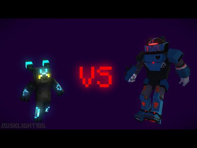 Dusklight100 vs MechAnimator089 (Youtuber Battle) | Minecraft Animation