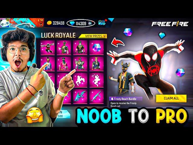 Free Fire Noob POOR Id To Rich PRO Id In 10 Mins I Bought Everything️ -Garena Free Fire