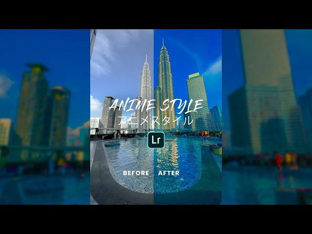 Anime Style Edit - Lightroom Mobile Tutorial #shorts