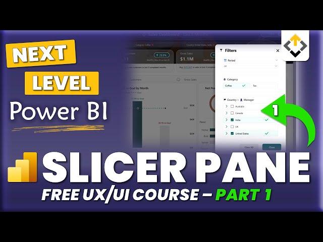 Build This Custom Power BI Slicer Panel ( FREE UX/UI Design Mini-Course - Part 1)